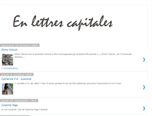 Tablet Screenshot of enlettrescapitales.blogspot.com