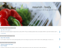 Tablet Screenshot of nourishbody1.blogspot.com