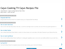 Tablet Screenshot of cajun-cooking.blogspot.com