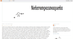 Desktop Screenshot of noterompasmaqueta.blogspot.com