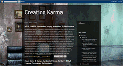 Desktop Screenshot of creatingkarma5.blogspot.com