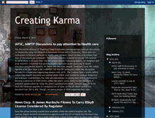 Tablet Screenshot of creatingkarma5.blogspot.com