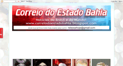 Desktop Screenshot of correiodoestadobahia.blogspot.com