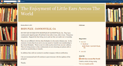 Desktop Screenshot of littleearsacrosstheworld.blogspot.com