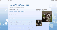 Desktop Screenshot of bohowirewrapped.blogspot.com