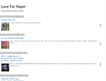 Tablet Screenshot of loveforpaper.blogspot.com