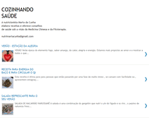 Tablet Screenshot of cozinhando-saude.blogspot.com