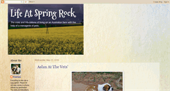 Desktop Screenshot of lifeatspringrock.blogspot.com