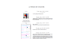 Desktop Screenshot of a-tingeofcolour.blogspot.com