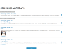 Tablet Screenshot of mississaugamartialarts.blogspot.com