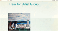 Desktop Screenshot of hamiltonartistgroup.blogspot.com