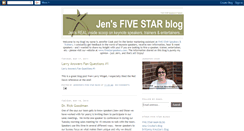 Desktop Screenshot of jenfivestar.blogspot.com