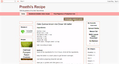 Desktop Screenshot of preethirecipe.blogspot.com