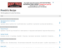 Tablet Screenshot of preethirecipe.blogspot.com