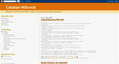 Desktop Screenshot of catatan-mikrotik.blogspot.com