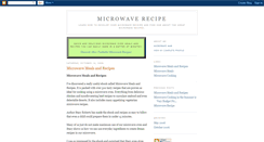 Desktop Screenshot of microwave-recipe.blogspot.com