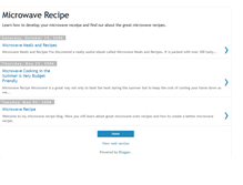 Tablet Screenshot of microwave-recipe.blogspot.com