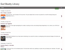 Tablet Screenshot of earlbeattylibrary.blogspot.com