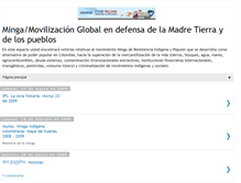 Tablet Screenshot of noticiasmingaindigena.blogspot.com