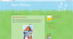 Desktop Screenshot of mera-multan.blogspot.com