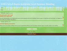 Tablet Screenshot of newingtonsummerreading.blogspot.com