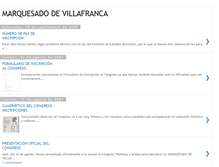 Tablet Screenshot of congresomvillafranca.blogspot.com