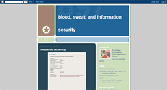 Desktop Screenshot of bloodsweatinfosec.blogspot.com