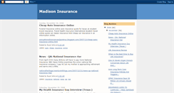 Desktop Screenshot of madisoninsurance.blogspot.com