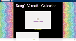 Desktop Screenshot of dangsversatilecollection.blogspot.com