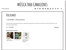 Tablet Screenshot of musica-para-camaleones.blogspot.com