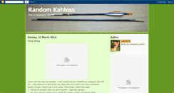 Desktop Screenshot of kahlessnoise.blogspot.com