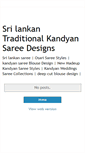 Mobile Screenshot of kandyan-saree.blogspot.com