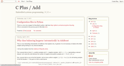 Desktop Screenshot of cplusadd.blogspot.com