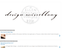 Tablet Screenshot of ellenhansondesignsmiscellany.blogspot.com