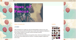 Desktop Screenshot of newsoffamousandother.blogspot.com