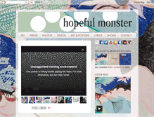 Tablet Screenshot of hopefulmonstermusic.blogspot.com