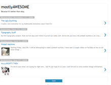 Tablet Screenshot of mostly-awesome.blogspot.com