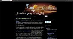 Desktop Screenshot of baseballsongoftheday.blogspot.com