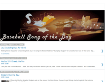 Tablet Screenshot of baseballsongoftheday.blogspot.com
