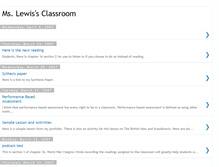 Tablet Screenshot of mslewisclassroom.blogspot.com