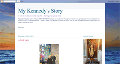 Desktop Screenshot of mykennedysstory.blogspot.com