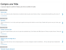 Tablet Screenshot of compraunavida.blogspot.com