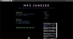 Desktop Screenshot of mp3junkies.blogspot.com