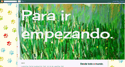 Desktop Screenshot of parairempezando.blogspot.com