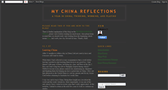 Desktop Screenshot of chinareflections.blogspot.com