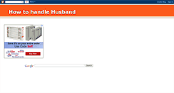 Desktop Screenshot of howtohandlehusband.blogspot.com