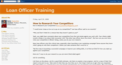 Desktop Screenshot of loanofficertraining.blogspot.com