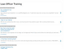 Tablet Screenshot of loanofficertraining.blogspot.com