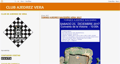 Desktop Screenshot of clubdeajedrezvera.blogspot.com