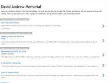 Tablet Screenshot of davidsmemorial.blogspot.com